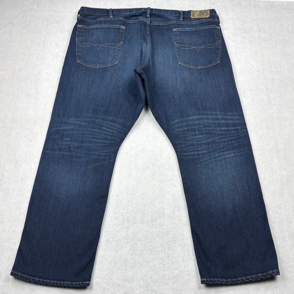 Polo Ralph Lauren Jeans Mens 42x30 Blue Hampton Relaxed Straight Stretch Denim